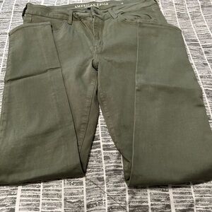 American Eagle Khaki Super Stretch Pants